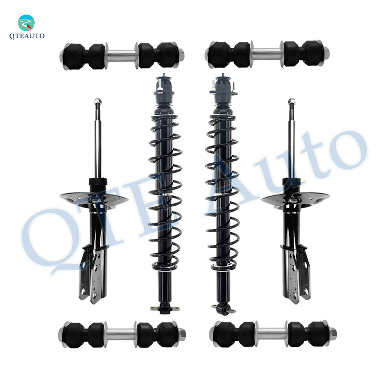 Set of 8 Front Sway Bar Link-Suspension Strut Assembly-Rear Sway Bar Link-Shock Absorber Conversion Kit For 2001-2003 Oldsmobile Aurora