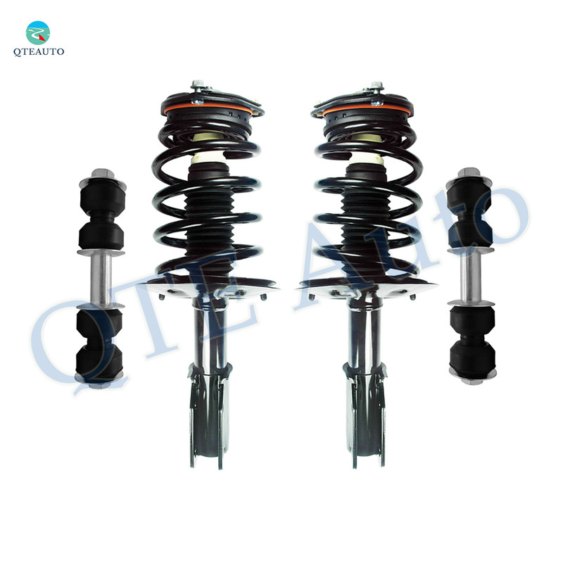 Set of 4 Front Sway Bar Link-Quick Complete Strut-Coil Spring Assembly For 1998-2004 Cadillac Seville