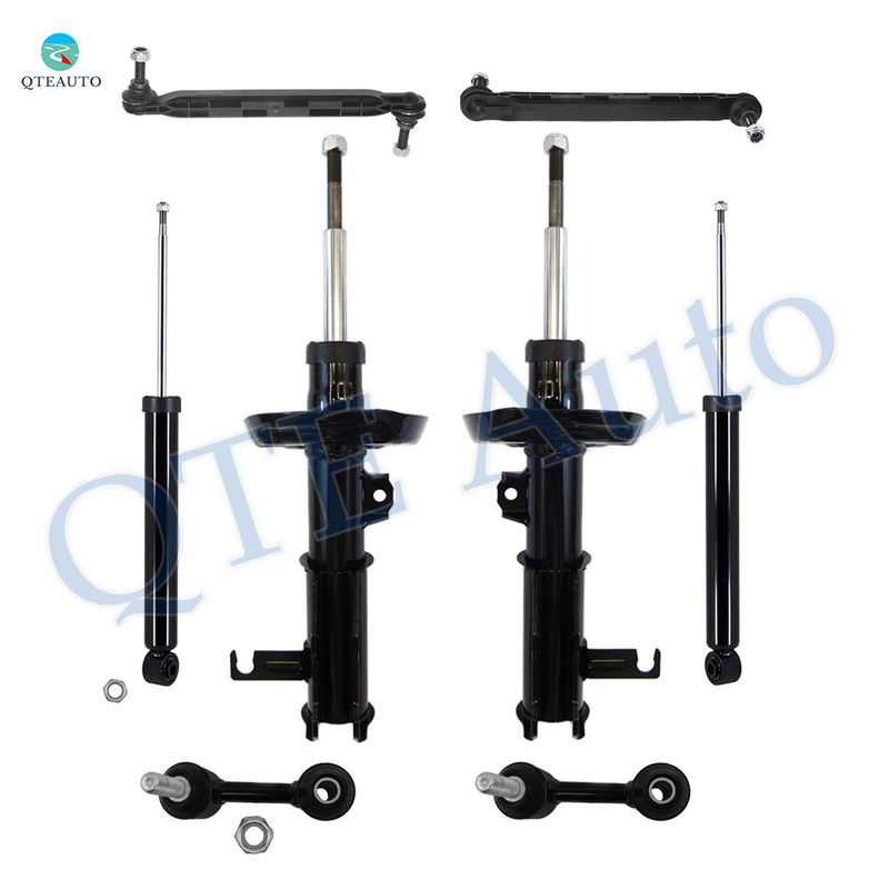 Set of 8 Front Sway Bar Link-Suspension Strut Assembly-Rear Sway Bar Link-Shock Absorber For 2013-2015 Chevrolet Malibu