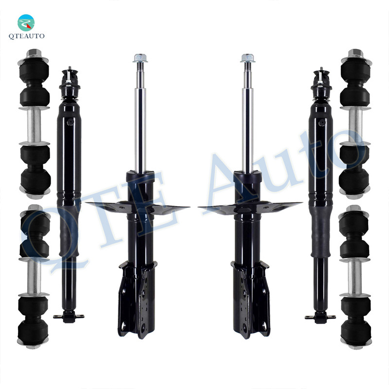 Set of 8 Front Sway Bar Link-Suspension Strut Assembly-Rear Sway Bar Link-Complete Shock Absorber Kit For 2000-2005 Cadillac Deville