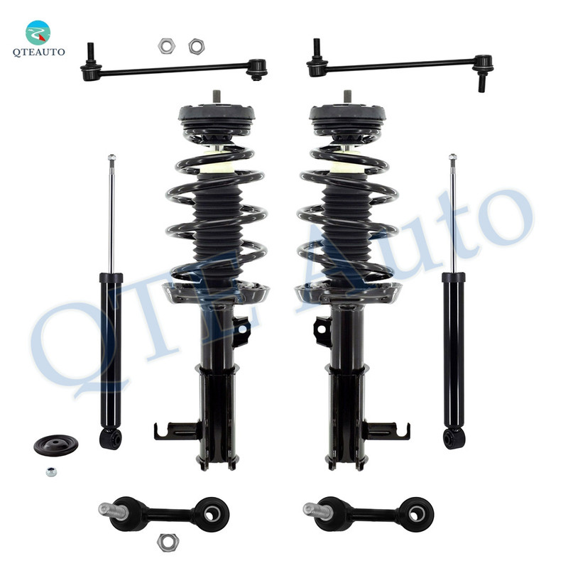 Set of 8 Front Sway Bar Link-Quick Complete Strut-Coil Spring Assembly-Rear Sway Bar Link-Shock Absorber For 2016 Chevrolet Malibu Limited