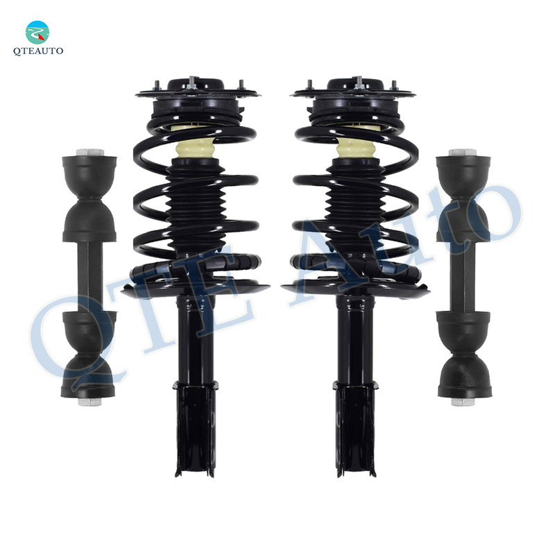 Set of 4 Front Sway Bar Link-Quick Complete Strut-Coil Spring Assembly For 1991-1996 Oldsmobile 98