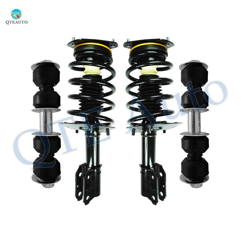 Set of 4 Front Sway Bar Link-Quick Complete Strut-Coil Spring Assembly For 1998-2002 Oldsmobile Intrigue