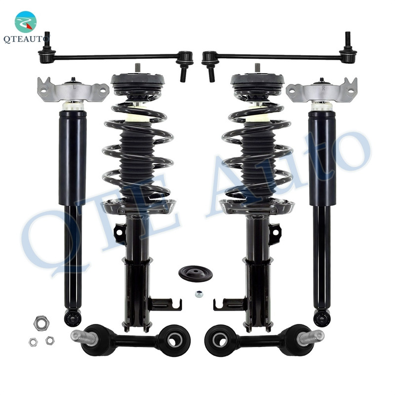 Set of 8 Front Sway Bar Link-Quick Complete Strut-Coil Spring Assembly-Rear Sway Bar Link-Complete Shock Absorber Kit For 2016 Chevrolet Malibu Limited