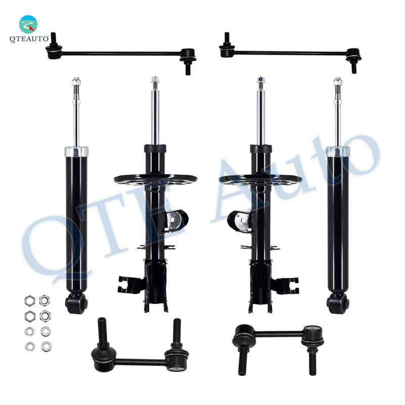 Set of 8 Front Sway Bar Link-Suspension Strut Assembly-Rear Sway Bar Link-Shock Absorber For 2015-2019 Nissan Murano