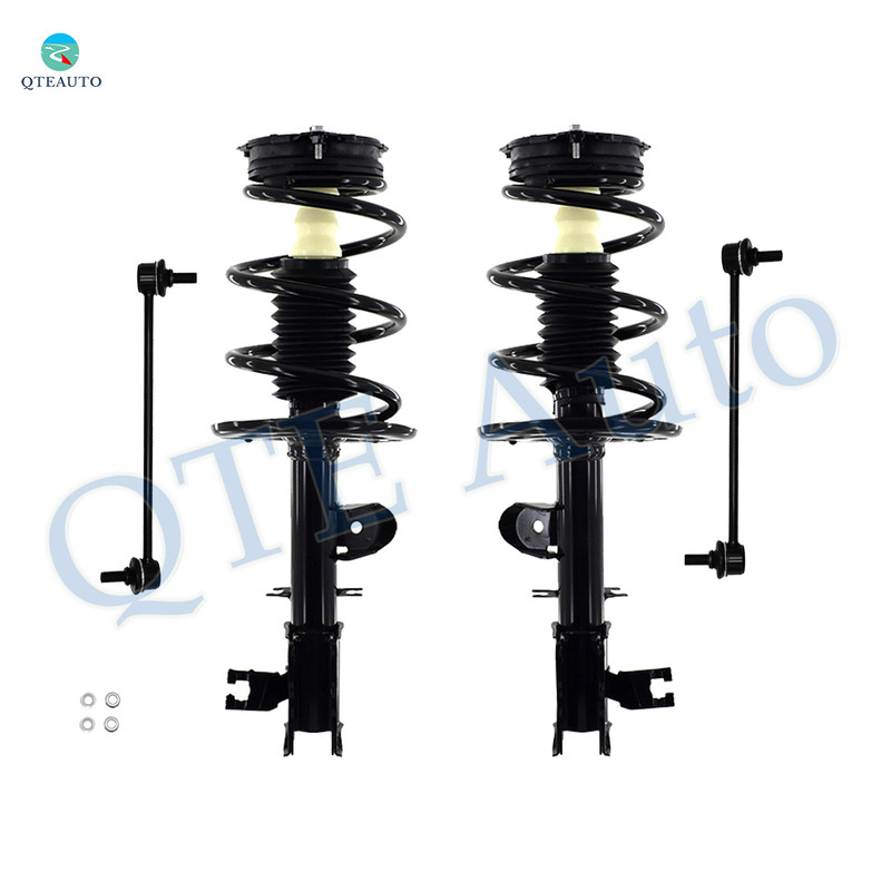 Set of 4 Front Sway Bar Link-Quick Complete Strut-Coil Spring Assembly For 2016 Nissan Murano