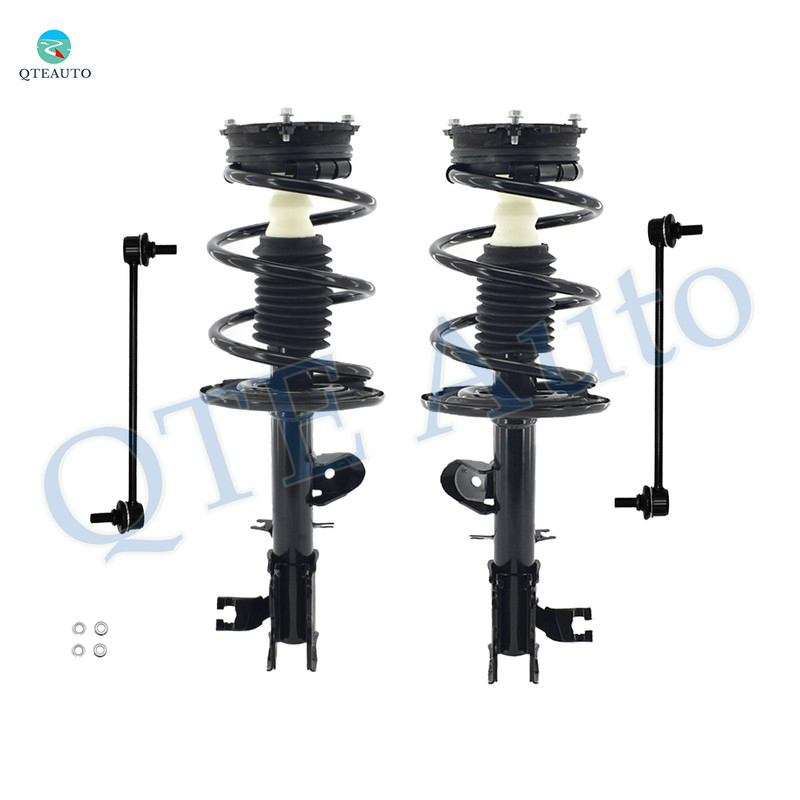 Set of 4 Front Sway Bar Link-Quick Complete Strut-Coil Spring Assembly For 2016-2020 Infiniti QX60 FWD