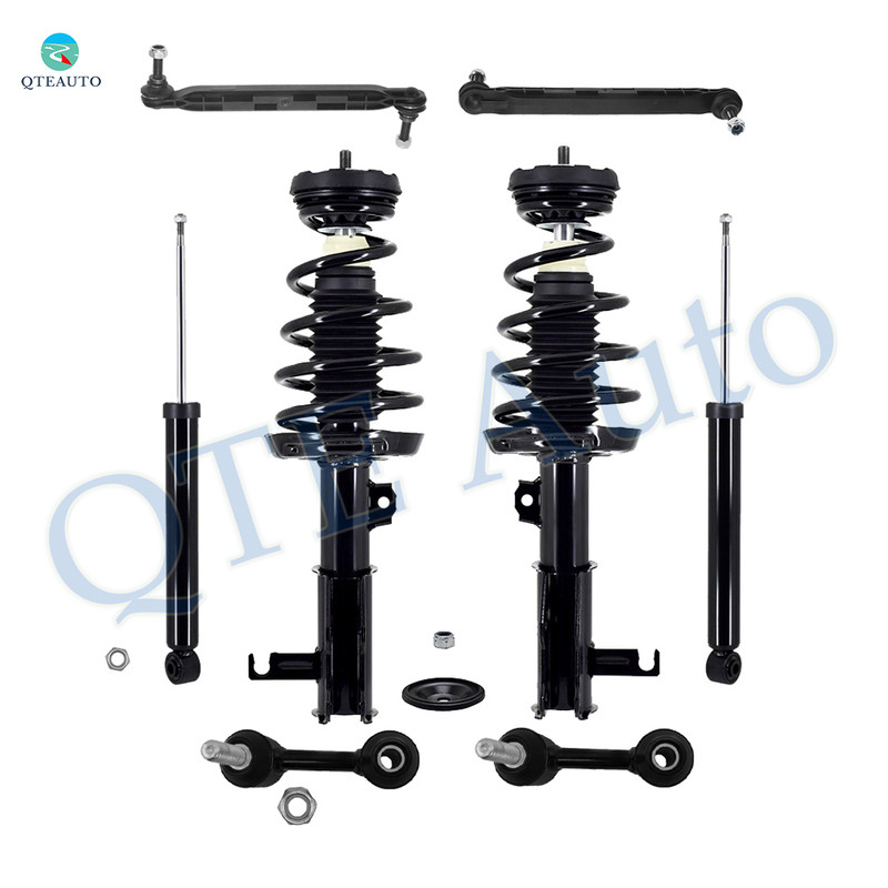 Set of 8 Front Sway Bar Link-Quick Complete Strut-Coil Spring Assembly-Rear Sway Bar Link-Shock Absorber For 2012 2013 Buick Lacrosse