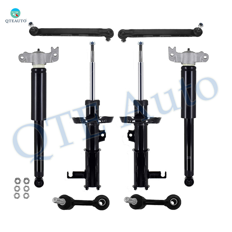 Set of 8 Front Sway Bar Link-Suspension Strut Assembly-Rear Sway Bar Link-Complete Shock Absorber Kit For 2012-2016 Buick Lacrosse w/o chassis control