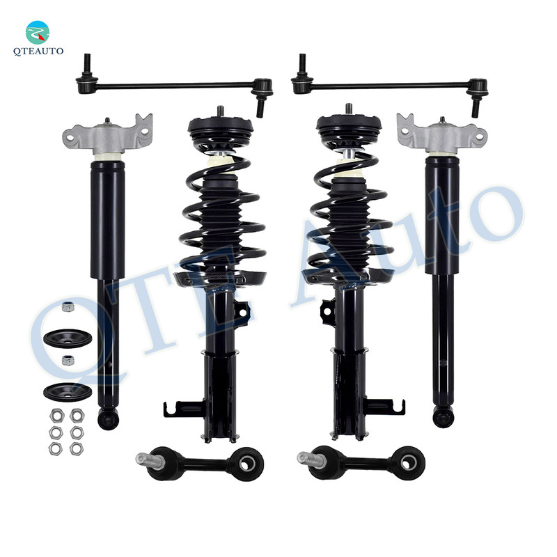 Set of 8 Front Sway Bar Link-Quick Complete Strut-Coil Spring Assembly-Rear Sway Bar Link-Complete Shock Absorber Kit For 2012-2016 Buick Lacrosse AWD