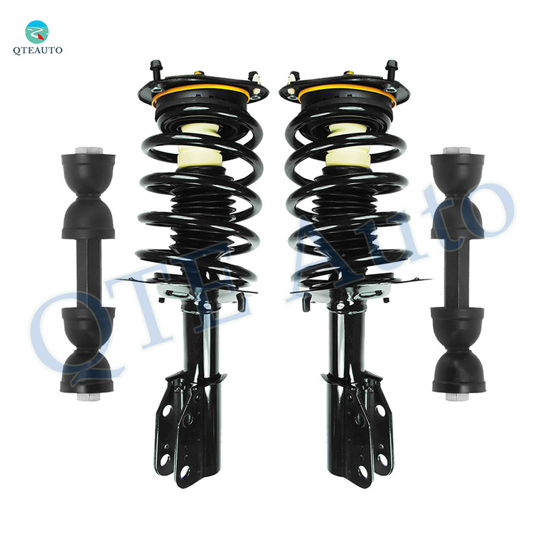 Set of 4 Front Sway Bar Link-Quick Complete Strut-Coil Spring Assembly For 2000-2005 Buick Lesabre