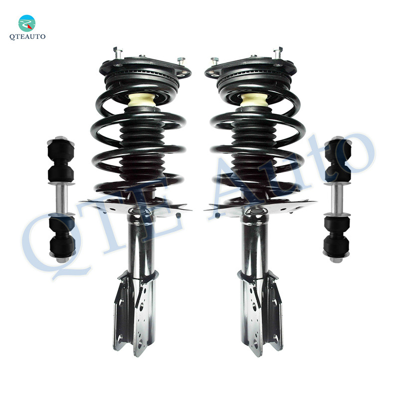 Set of 4 Front Sway Bar Link-Quick Complete Strut-Coil Spring Assembly For 2006-2011 Cadillac DTS