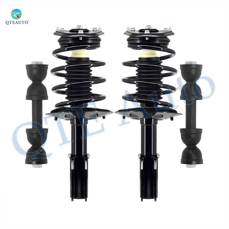 Set of 4 Front Sway Bar Link-Quick Complete Strut-Coil Spring Assembly For 2006-2011 Cadillac DTS