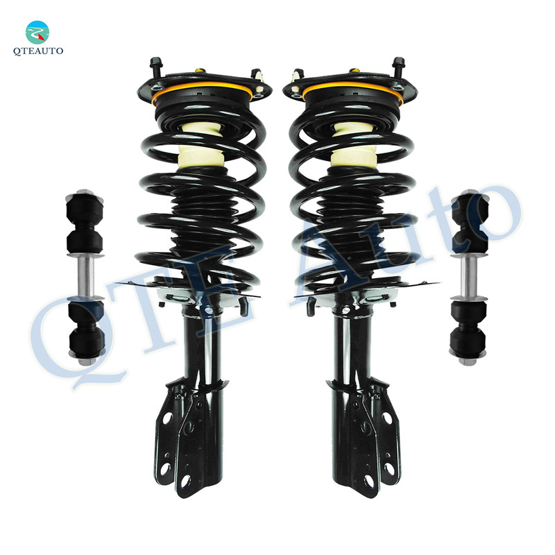 Set of 4 Front Sway Bar Link-Quick Complete Strut-Coil Spring Assembly For 2000-2005 Cadillac Deville