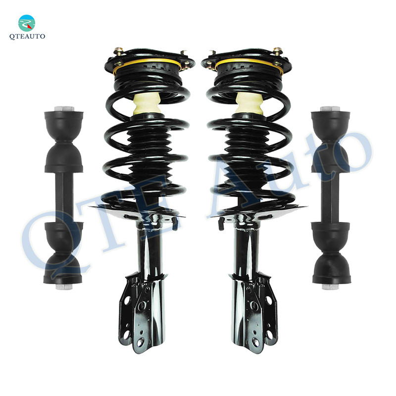 Set of 4 Front Sway Bar Link-Quick Complete Strut-Coil Spring Assembly For 1998-2005 Buick Park Avenue
