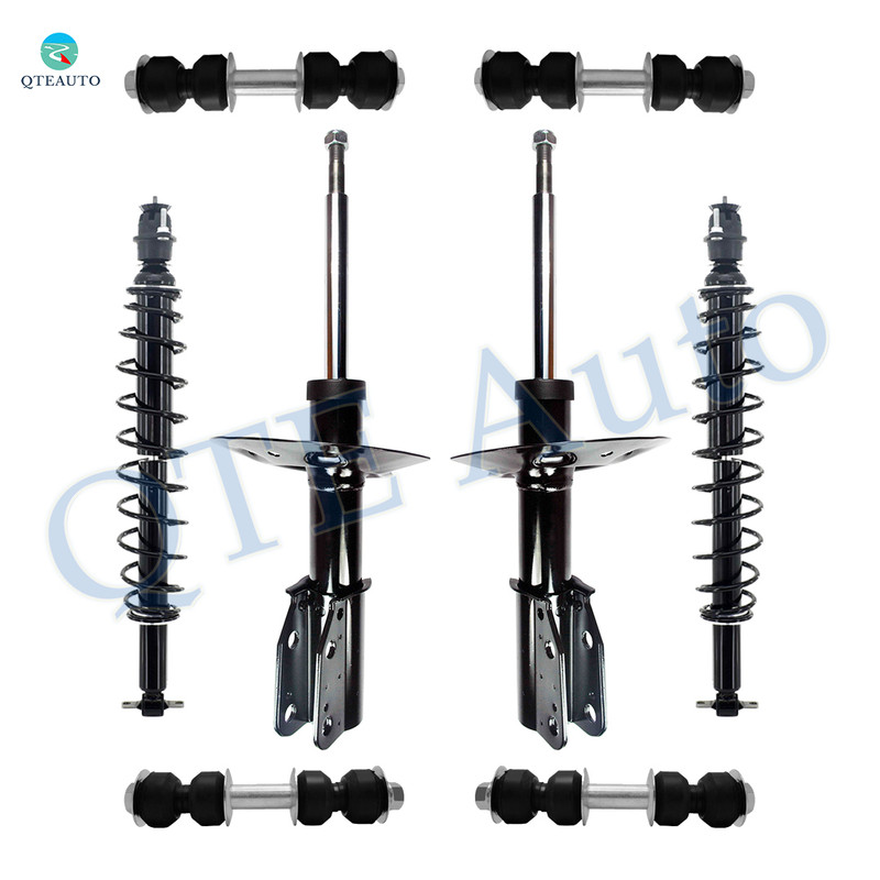 Set of 8 Front Sway Bar Link-Suspension Strut Assembly-Rear Sway Bar Link-Shock Absorber Conversion Kit For 1998-2005 Buick Park Avenue