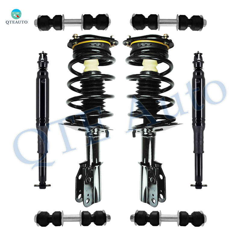 Set of 8 Front Sway Bar Link-Quick Complete Strut-Coil Spring Assembly-Rear Sway Bar Link-Complete Shock Absorber Kit For 1998-2005 Buick Park Avenue