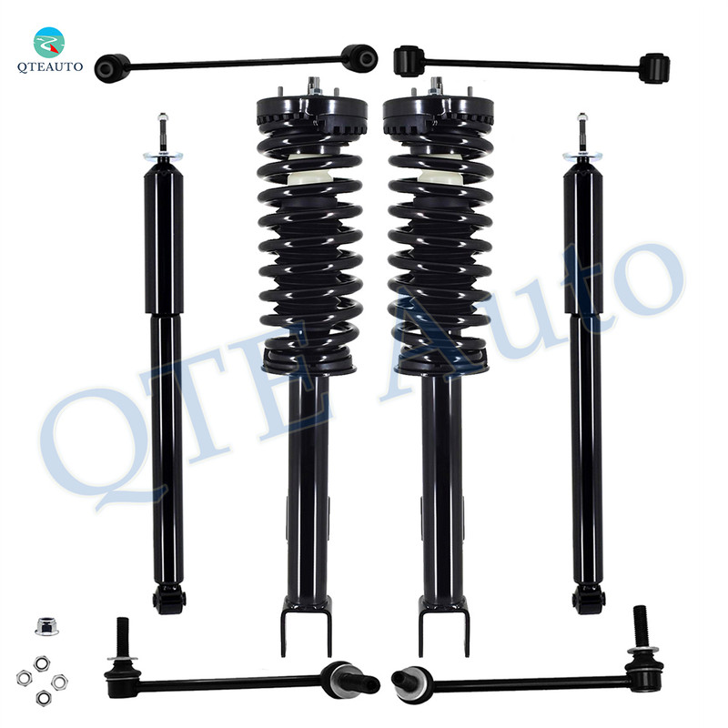 Set of 8 Front Sway Bar Link-Quick Complete Strut-Coil Spring Assembly-Rear Sway Bar Link-Shock Absorber For 2005-2010 Chrysler 300 C SRT8
