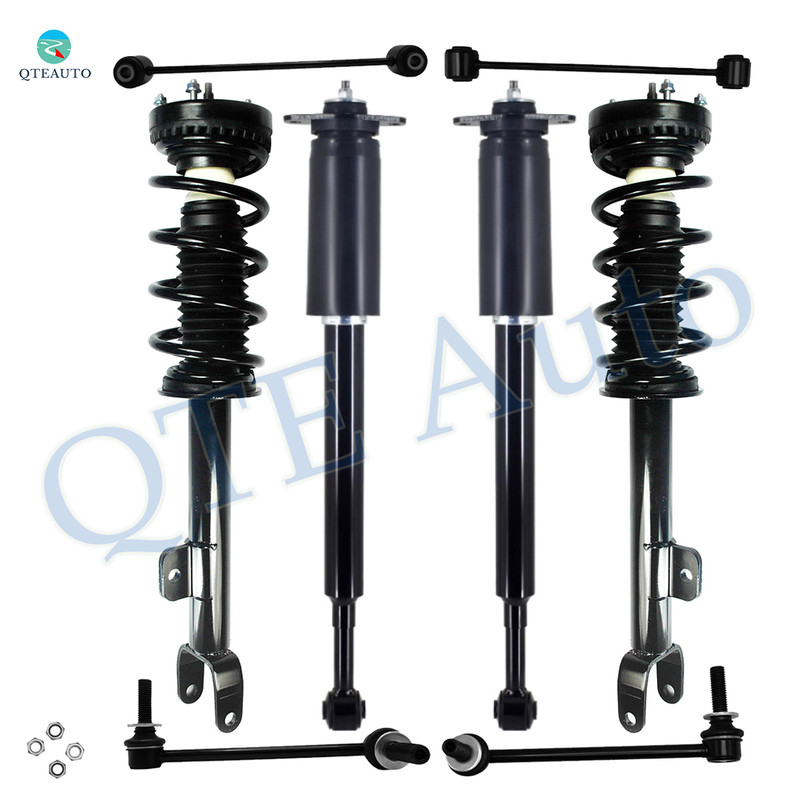 Set of 8 Front Sway Bar Link-Quick Complete Strut-Coil Spring Assembly-Rear Sway Bar Link-Complete Shock Absorber Kit For 2012-2020 Chrysler 300