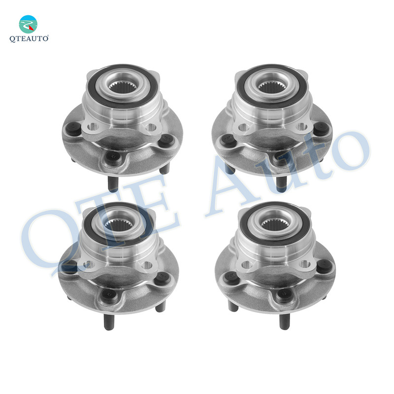 Set of 4 Front-Rear Wheel Hub Bearing Assembly For 2013-2015 Lincoln MKZ AWD