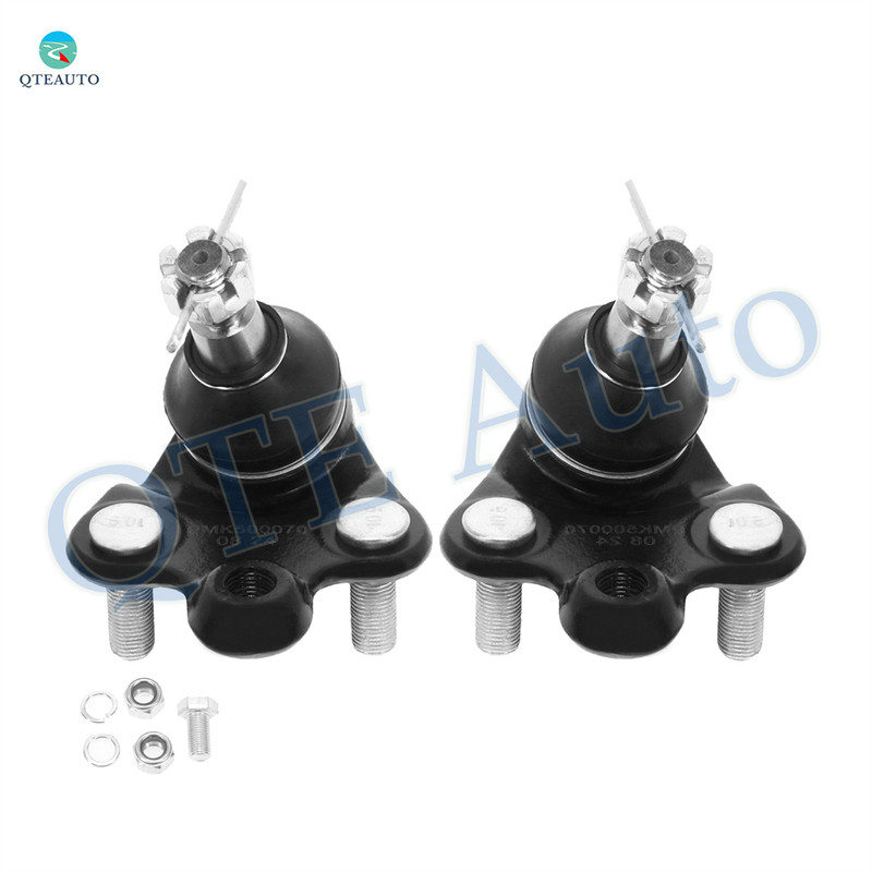 Pair of 2 Front Left-Right Lower Suspension Ball Joint For 2006-2011 Honda Civic Bolt-On Type