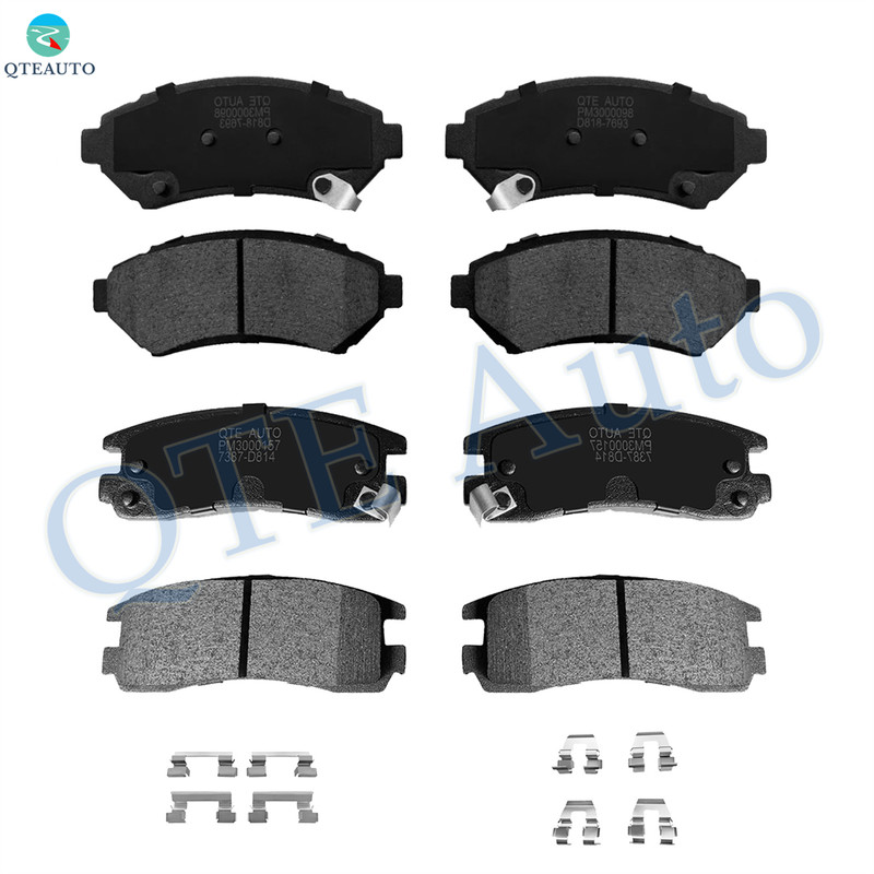 Set of 8 Front-Rear Ceramic Brake Pad Kit For 2002-2004 Pontiac Montana