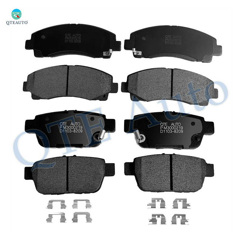 Set of 8 Front-Rear Ceramic Brake Pad Kit For 2006-2011 Honda Ridgeline