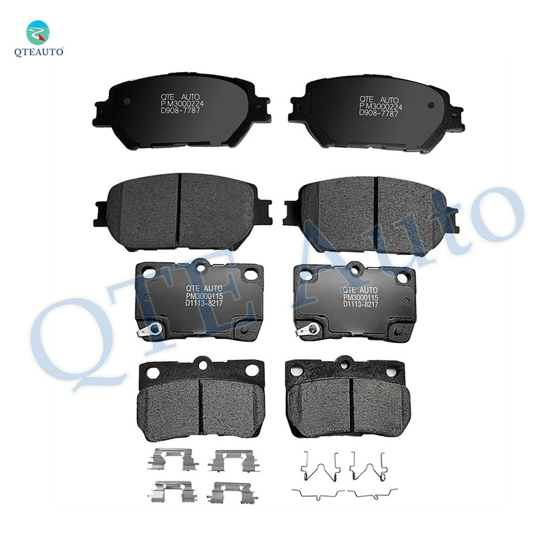 Set of 8 Front-Rear Ceramic Brake Pad Kit For 2006 Lexus GS300 Base