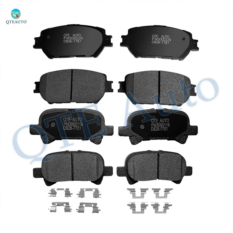 Set of 8 Front-Rear Ceramic Brake Pad Kit For 2002-2006 Toyota Camry USA Built