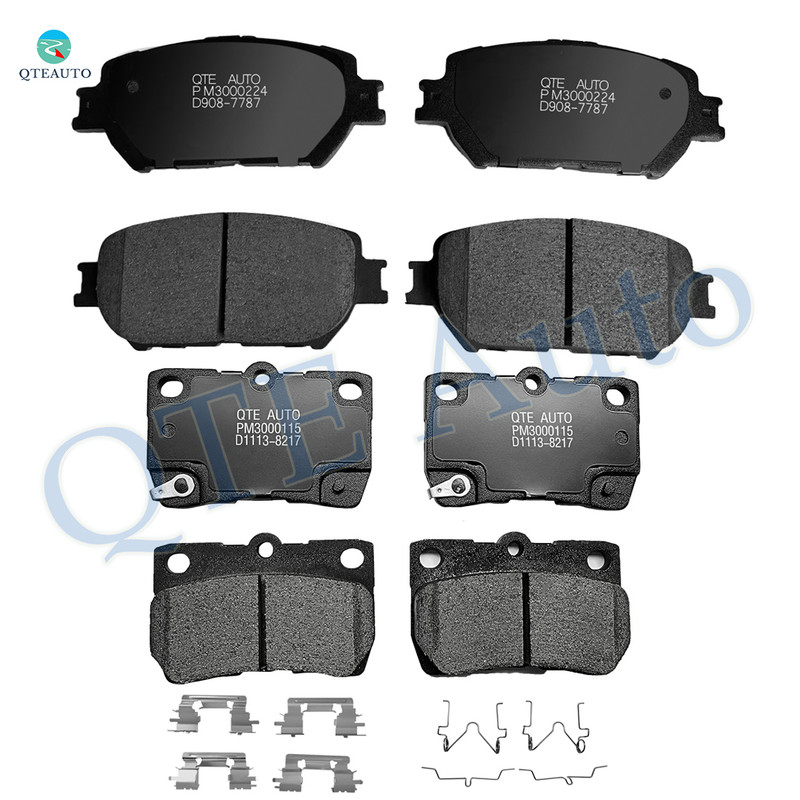 Set of 8 Front-Rear Ceramic Brake Pad Kit For 2009-2013 Lexus IS250