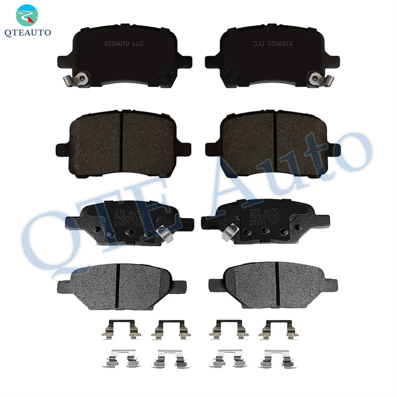Set of 8 Front-Rear Ceramic Brake Pad Kit For 2005-2007 Chevrolet Cobalt SS