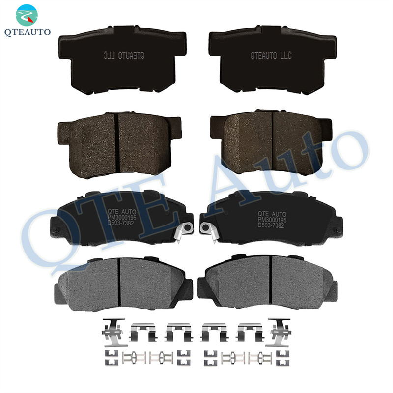 Set of 8 Front-Rear D537 7418 Ceramic Brake Pad Kit For 1997-1999 Acura CL