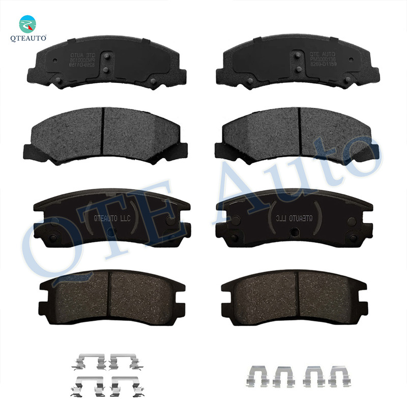 Set of 8 Front-Rear D814 7387 Ceramic Brake Pad Kit For 2006-2010 Chevrolet Impala