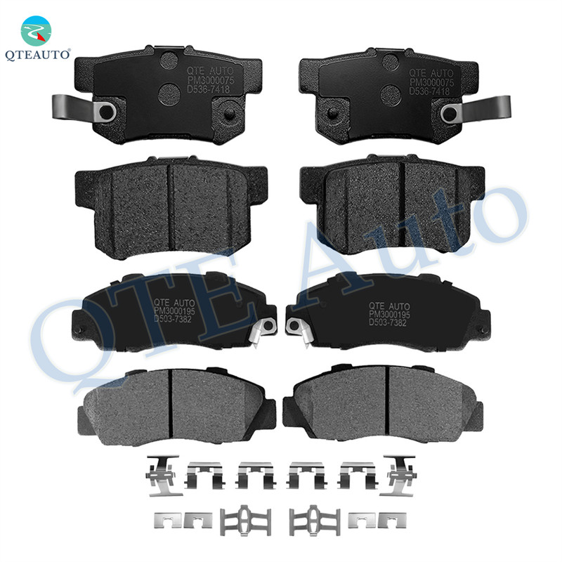 Set of 8 Front-Rear Ceramic Brake Pad Kit For 1996-1999 Isuzu Oasis