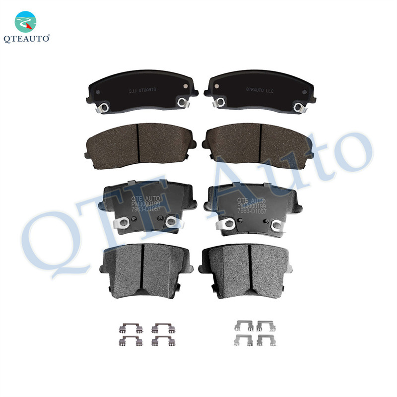 Set of 8 Front-Rear Ceramic Brake Pad Kit For 2010 Dodge Charger RWD