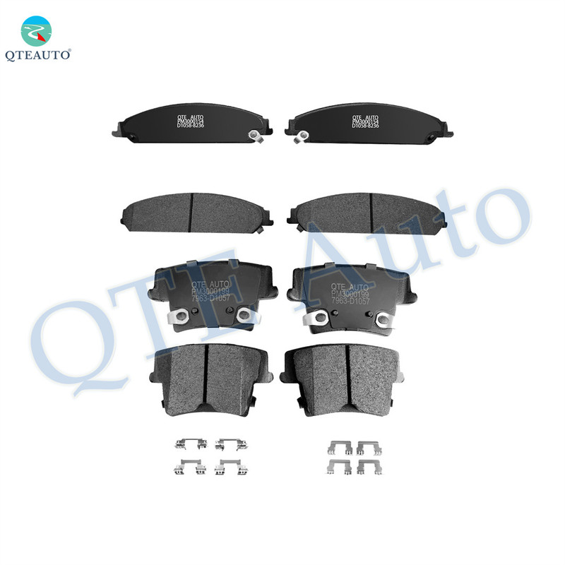 Set of 8 Front-Rear Ceramic Brake Pad Kit For 2009 2010 Dodge Challenger R/T