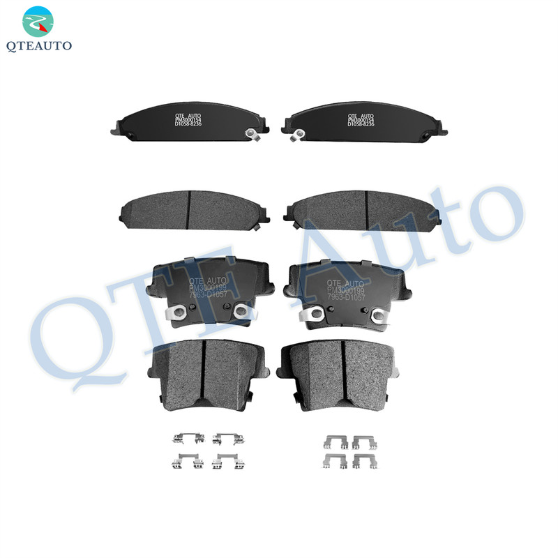 Set of 8 Front-Rear Ceramic Brake Pad Kit For 2005-2008 Dodge Magnum