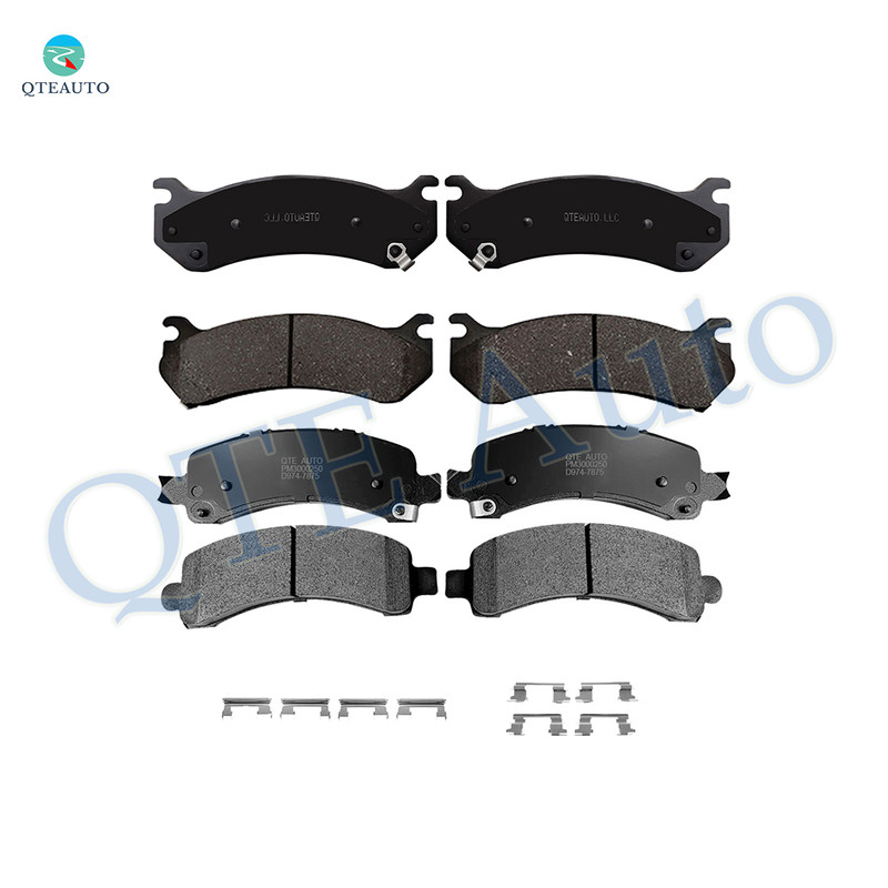 Set of 8 Front-Rear Ceramic Brake Pad Kit For 2004 2005 Chevrolet Express 2500