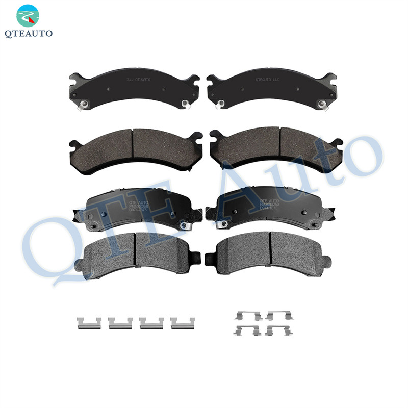 Set of 8 Front-Rear Ceramic Brake Pad Kit For 2006-2017 Chevrolet Express 3500