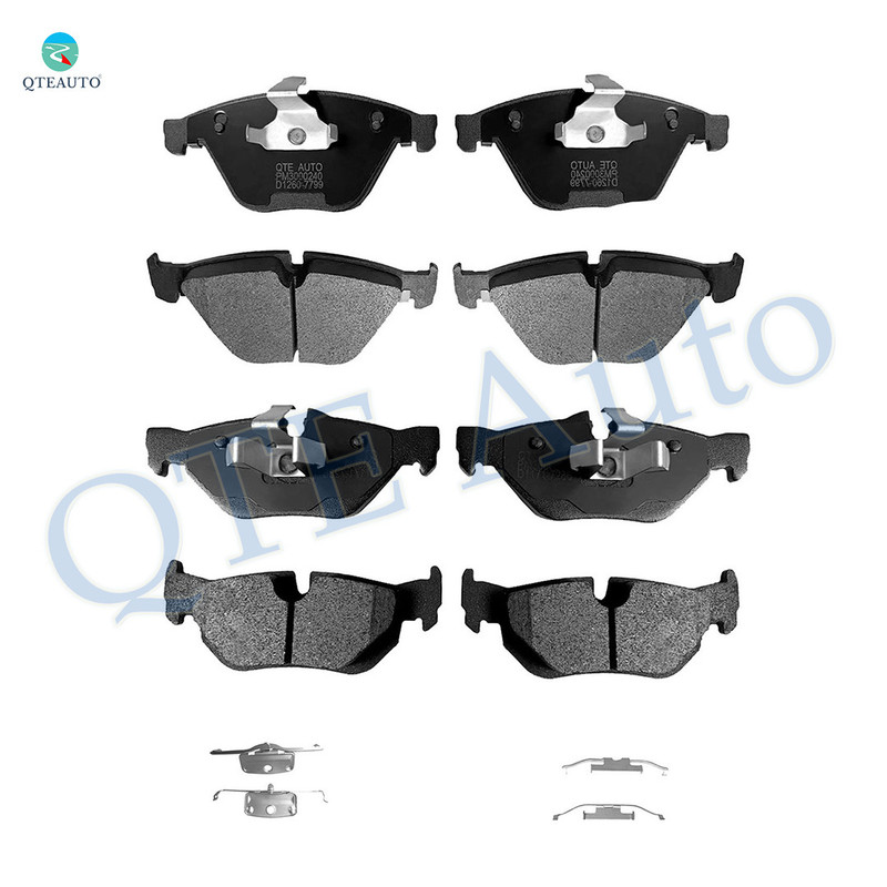 Set of 8 Front-Rear Ceramic Brake Pad Kit For 2009-2013 BMW 328I Xdrive Base