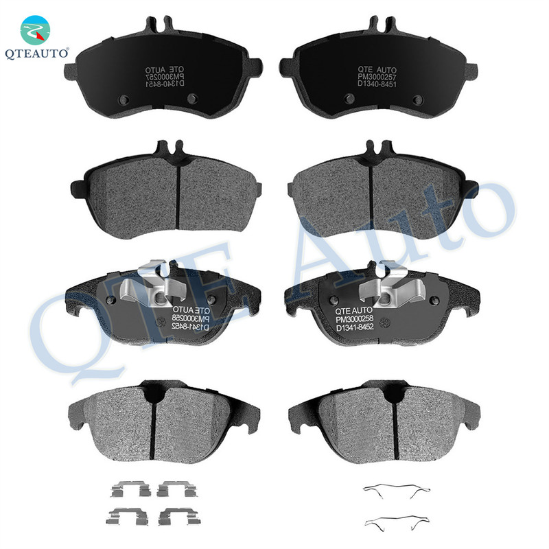 Set of 8 Front-Rear Ceramic Brake Pad Kit For 2012-2015 Mercedes-Benz C250