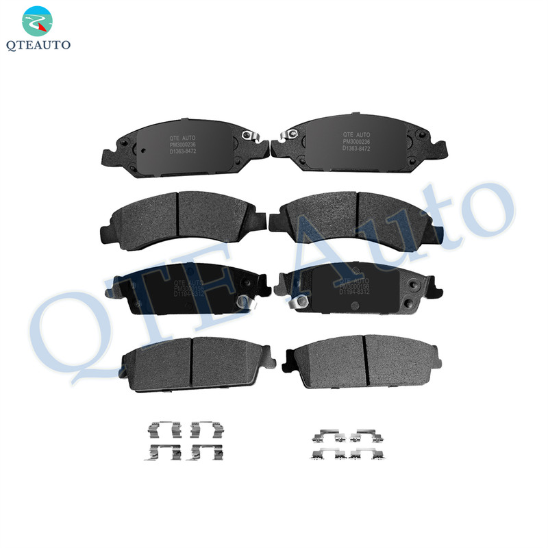 Set of 8 Front-Rear Ceramic Brake Pad Kit For 2008 Chevrolet Avalanche