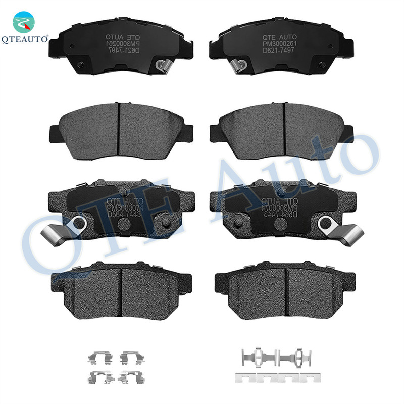Set of 8 Front-Rear D564 7443 Ceramic Brake Pad Kit For 1994 1995 Honda Civic DEL SOL