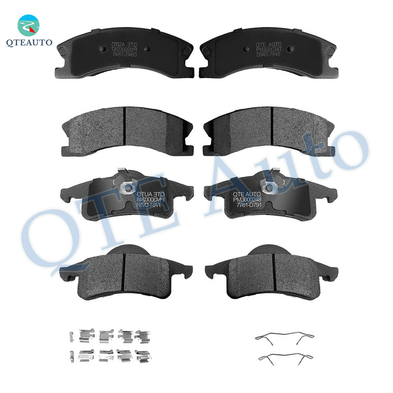 Set of 8 Front-Rear Ceramic Brake Pad Kit For 1999-2004 Jeep Grand Cherokee