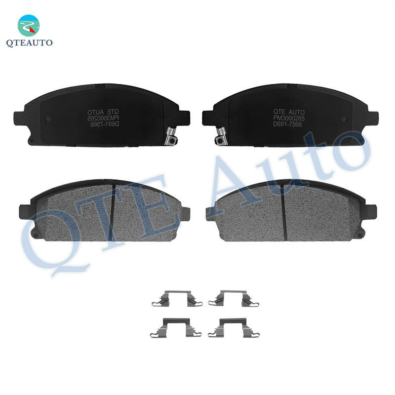 Front Ceramic Brake Pad Kit For 2004-2009 Nissan Quest