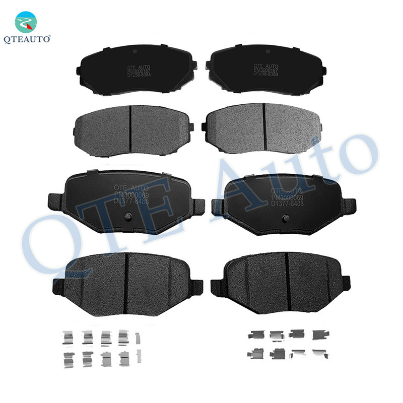 Set of 8 Front-Rear Ceramic Brake Pad Kit For 2011-2015 Lincoln MKX Base
