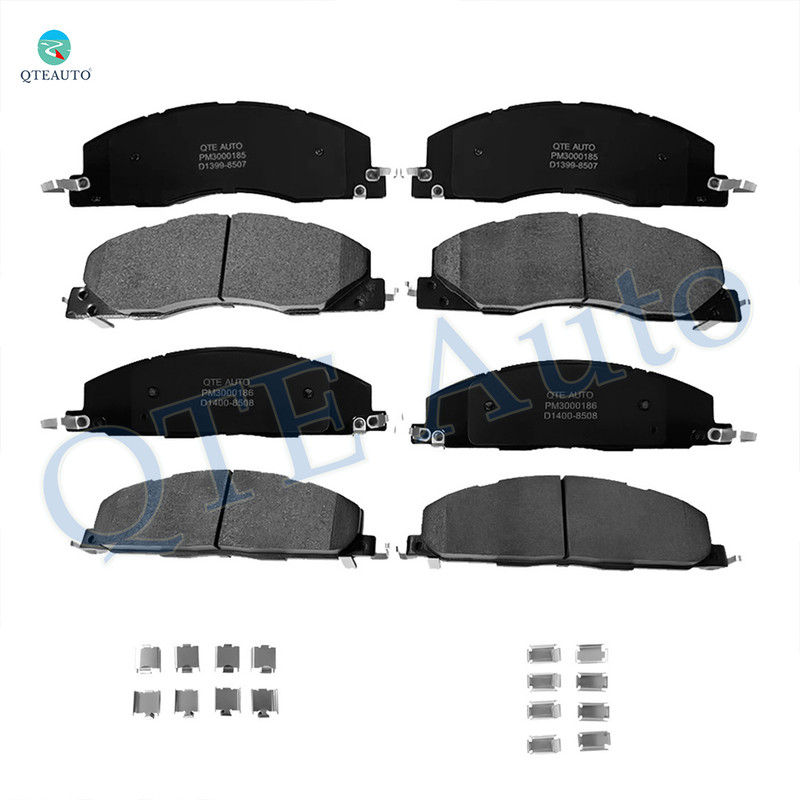 Set of 8 Front-Rear Ceramic Brake Pad Kit For 2011-2018 RAM 3500