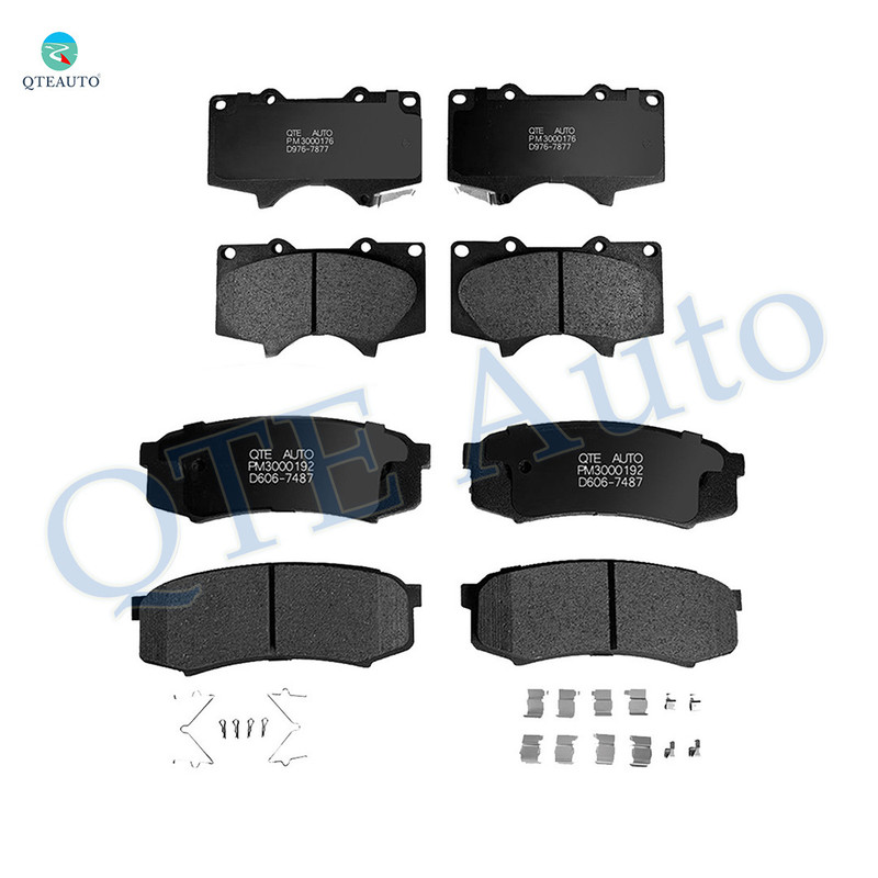 Set of 8 Front-Rear Ceramic Brake Pad Kit For 2003-2009 Lexus GX470 Base
