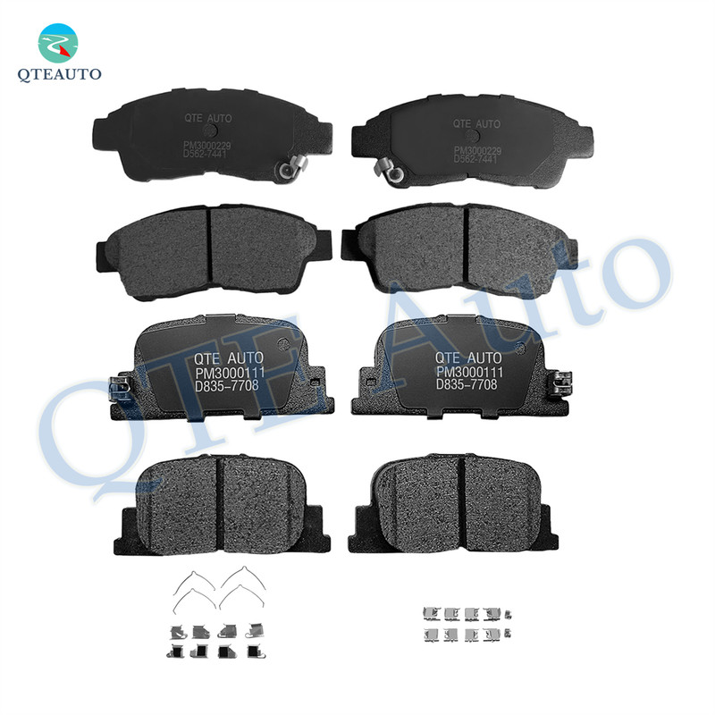 Set of 8 Front-Rear Ceramic Brake Pad Kit For 2000 Toyota Camry