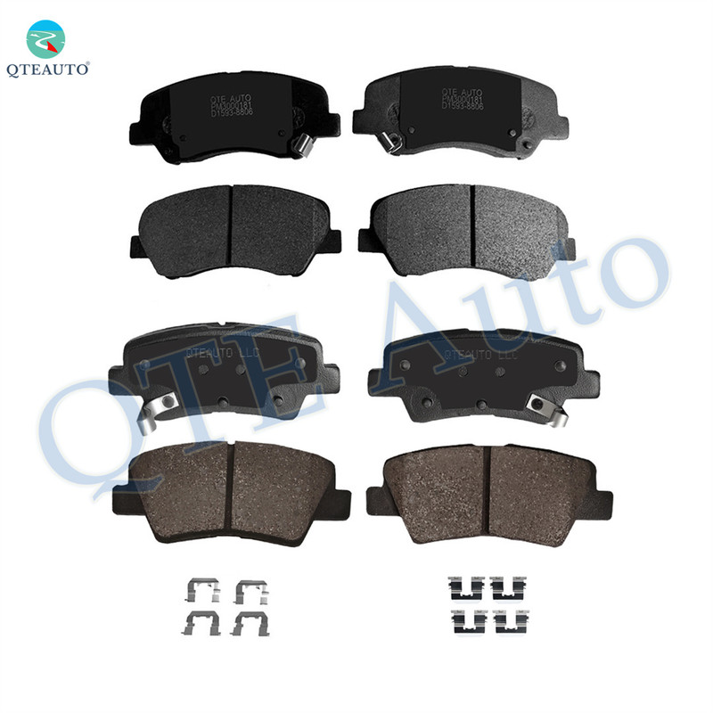 Set of 8 Front-Rear Ceramic Brake Pad Kit For 2012-2020 Hyundai Accent